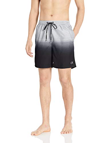 Calvin Klein Men's 7 Inch Elastic Waist Quick Dry Swim Trunk