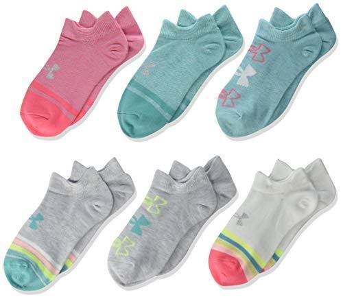 Under Armour Youth Essential 2.0 No Show Socks, 6-Pairs