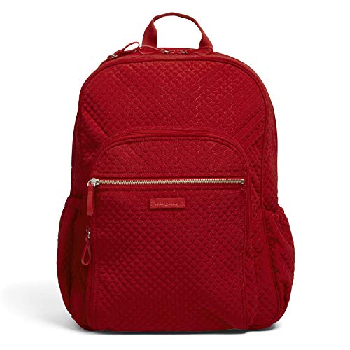 Vera Bradley Women's Microfiber Campus Backpack, Classic Navy, One Size
