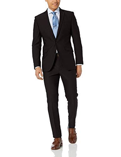 Unlisted by Kenneth Cole Men's 2 Button Slim Fit Suit with Hemmed Pant
