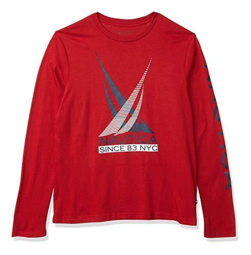 Nautica Men's Logo Graphic Long Sleeve T-Shirt - JOY2ESpree
