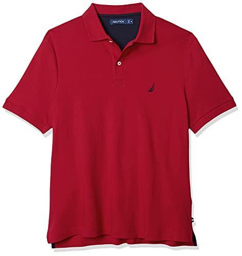 Nautica Men's Classic Fit Short Sleeve Solid Soft Cotton Polo Shirt - JOY2ESpree