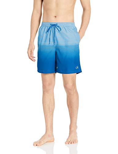 Calvin Klein Men's 7 Inch Elastic Waist Quick Dry Swim Trunk