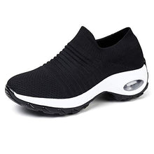 
                        
                          Load image into Gallery viewer, STQ Slip On Breathe Mesh Walking Shoes Women Fashion Sneakers Comfort Wedge Platform Loafers
                        
                      