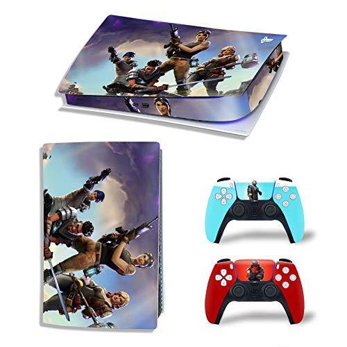 PS5 Console Skin and PS5 Controller Skins Set, Playstation 5 Skin Wrap Decal Sticker PS5 Disk Edition, Game Decal Kit (Disk Edition) - JOY2ESpree
