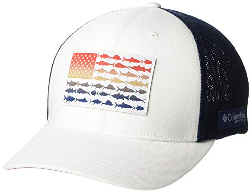 Columbia Unisex-Adult PFG Mesh Fish Flag Ball Cap