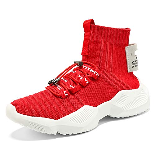 Women's Walking Shoes Running Shoes Socks Platform Fashion Mesh Sneakers Air Cushion Athletic Gym Casual Loafers Dance Hip-hop Shoes
