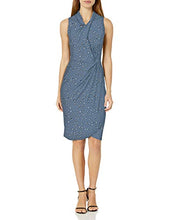 
                        
                          Muat gambar ke penampil Galeri, Amazon Brand - Lark &amp; Ro Women's Sleeveless Crossover Twist Neck Faux Wrap Dress
                        
                      