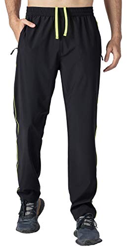 Rdruko Men's Jogger Casual Pants Lightweight Breathable Quick Dry Hiking Running Outdoor Sports Pants