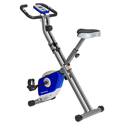 SONGMICS Exercise Bike, Foldable Indoor Cycling Bike for Fitness Workout, Phone Holder, 220 lb Max. Weight - JOY2ESpree