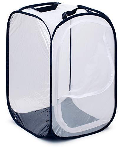 RESTCLOUD 36" Large Monarch Butterfly Habitat, Giant Collapsible Insect Mesh Cage Terrarium Pop-up 24 x 24 x 36 Inches - JOY2ESpree