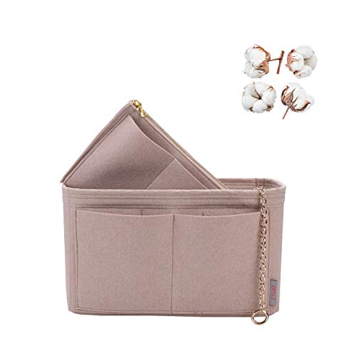 High End Purse Organizer insert, Bag Organizer with YKK zipper, Fit LV Speedy, Neverfull,Tote.5 Sizes