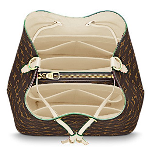LEXSION Organizer,Bag Organizer,Insert purse organizer with 2 packs in one set fit LV NeoNoe Noé Series perfectly