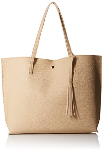 Oct17 Women Large Tote Bag - Tassels Faux Leather Shoulder Handbags, Fashion Ladies Purses Satchel Messenger Bags