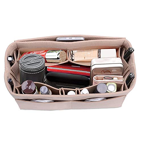 Lmeison Felt Fabric Purse Handbag Organizer Insert Bag For Speedy Neverfull Tote, 3 Sizes