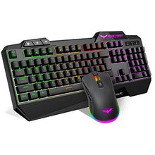 
                        
                          画像をギャラリービューアに読み込む, havit Keyboard Rainbow Backlit Wired Gaming Keyboard Mouse Combo, LED 104 Keys USB Ergonomic Wrist Rest Keyboard, 4800 DPI Mouse for PC Gamer (White) - JOY2ESpree
                        
                      