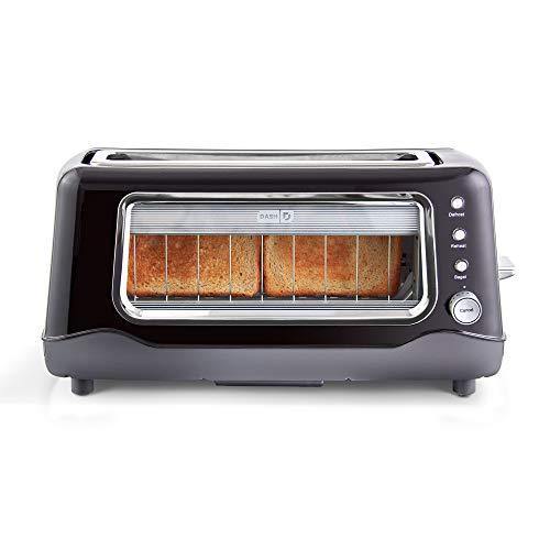 Dash Clear View Toaster: Extra Wide Slot Toaster with Stainless Steel Accents + See Through Window - JOY2ESpree