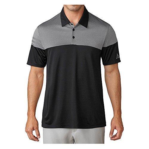 adidas Golf Men's 3-Stripes Heather Block Polo - JOY2ESpree