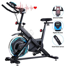 
                        
                          Cargar imagen en el visor de la galería, ANCHEER Exercise Bike Stationary, 49 Lbs Weight Capacity- Indoor Cycling Bike with Tablet Holder and LCD Monitor for Home Workout - JOY2ESpree
                        
                      