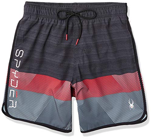 Spyder Men's 7" Textured Colorblock Volley Swim Trunks