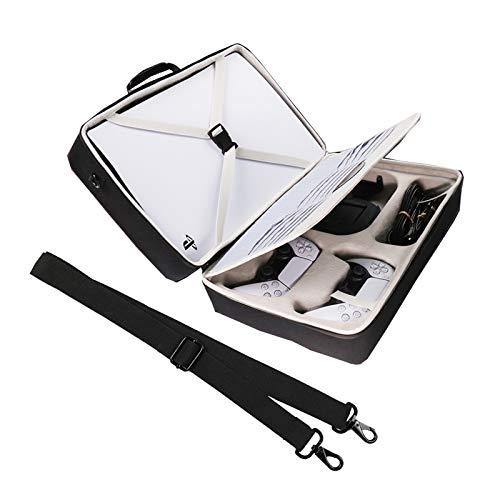 Khanka Storage Case Replacement for Sony Playstation 5 Console Standard Edition/Digital Edition (Black) - JOY2ESpree