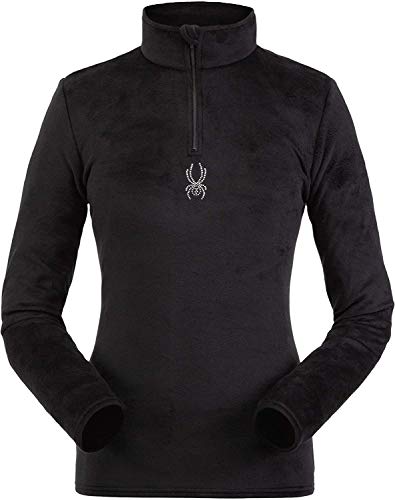 Spyder Womens Shimmer Bug Zip T-Neck