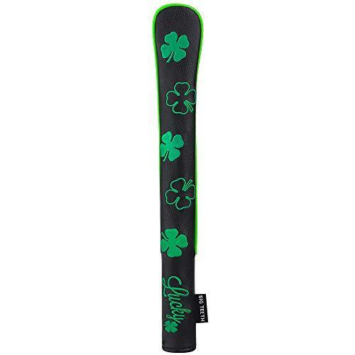 Golf Alignment Stick Covers Lucky Clover Holds 2 Sticks Leather Elegant Stick Holder Golf Club Protector - JOY2ESpree