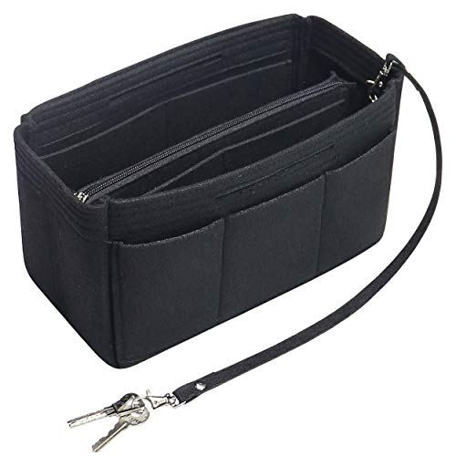 Purse Handbag Organizer Insert, MISIXILE Felt Bag Organizer with Handles
