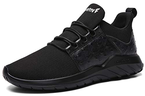 Soulsfeng Mens Running Shoes Mesh Breathable Lightweight Cushioning Training Athletic Sneakers