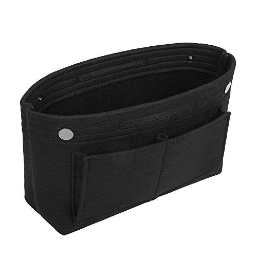 TOPHOME Insert Handbag Organizer Bag in Bag Cosmetic Storage Makeup Bag Organizers Felt Container Organizer Storage Organizing Home Girl Handbag Grey
