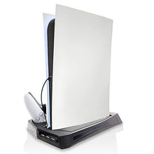 
                        
                          Load image into Gallery viewer, PS5 Cooling Fan, PS5 Cooler, Vertical Stand for Playstation 5 Digital Edition &amp; Ultra HD Game Console - JOY2ESpree
                        
                      