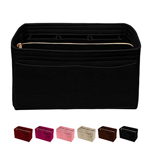 Purse Organizer Insert with Zipper Felt Bag Organizer Handbag Organizer Insert Bag In Bag Organizer
