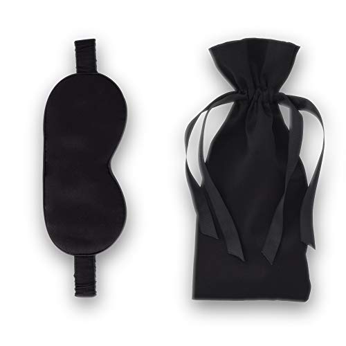 Silk Dreams Sleeping Mask with Pouch - Blackout Night Sleep Mask