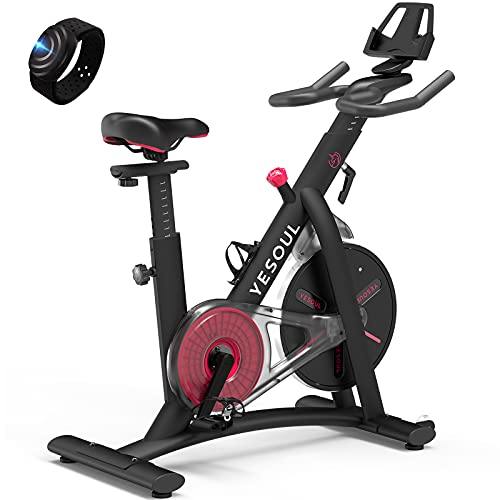 YESOUL Smart Connect Exercise Spin Bike Stationary with Bluetooth Armband - JOY2ESpree