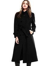 
                        
                          Load image into Gallery viewer, Escalier Women's Wool Trench Coat Winter Double-Breasted Jacket with Belts
                        
                      