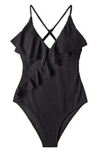 
                        
                          Muat gambar ke penampil Galeri, CUPSHE Women's One Piece Swimsuit Ruffle Wrap Textured Beach Swimwear Bathing Suits
                        
                      