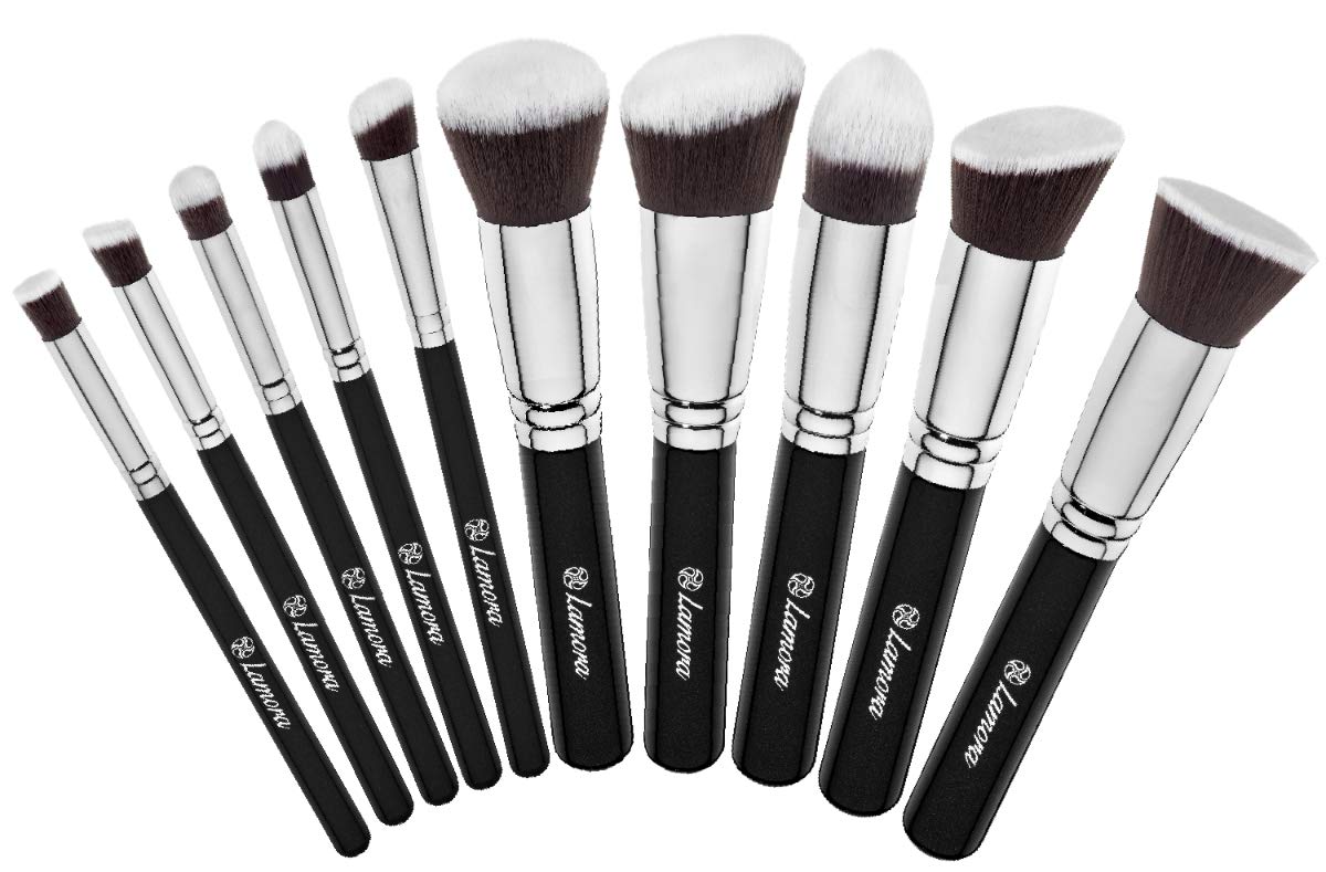 Kabuki Makeup Brush Set - Foundation Powder Blush Concealer Contour Brushes