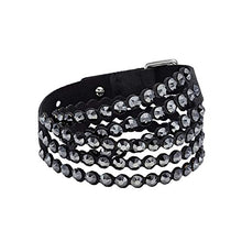 
                        
                          Cargar imagen en el visor de la galería, SWAROVSKI Women's Leather Look Crystal Power Bracelet Collection - JOY2ESpree
                        
                      