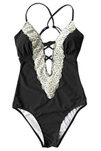 
                        
                          Muat gambar ke penampil Galeri, CUPSHE Fashion Women's Ladies Vintage Lace Bikini Sets Beach Swimwear Bathing Suit
                        
                      