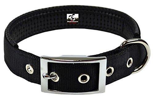 Downtown Pet Supply Deluxe Adjustable Thick Dog Collar, (Purple, XLarge)