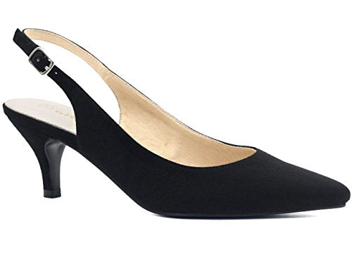 Greatonu Womens Slingback Dress Pump