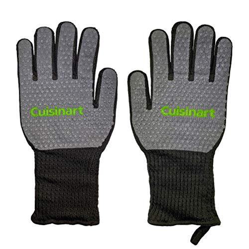 Cuisinart CGM-520 Heat Resistant Silicone Gloves, Black (2-Pack) - JOY2ESpree