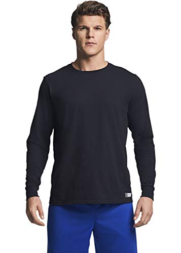 Russell Athletic Men's Cotton Performance Long Sleeve T-Shirts