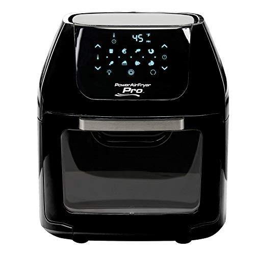 PowerXL Air Fryer Pro, Crisp, Cook, Rotisserie, Dehydrate; 7-in-1 Cooking Features; Deluxe Air Frying Accessories; 3 Recipe Books (6 Qt, Black) - JOY2ESpree