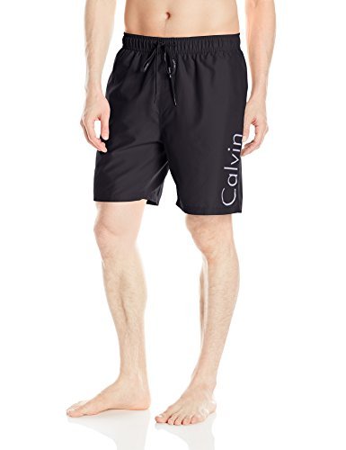 Calvin Klein Men's 7 Inch Elastic Waist Quick Dry Swim Trunk