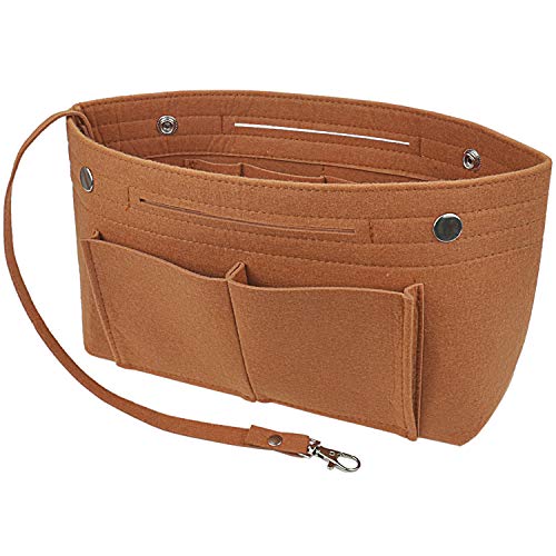 YIICOOLY Felt Tote Handbag Purse Organizer Insert Divider Shaper Bag in Bag