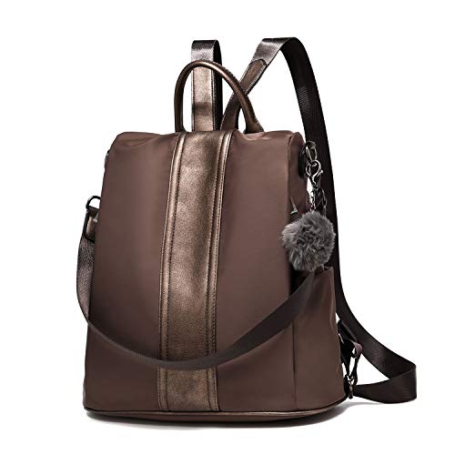 Women Backpack Purse Waterproof Nylon Anti-theft Rucksack Lightweight Shoulder Bag