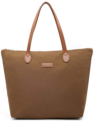NNEE Water Resistant Light Weight Nylon Tote Bag Handbag