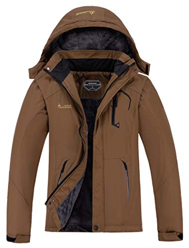 MOERDENG Men's Waterproof Ski Jacket Warm Winter Snow Coat Mountain Windbreaker Hooded Raincoat Snowboarding Jackets