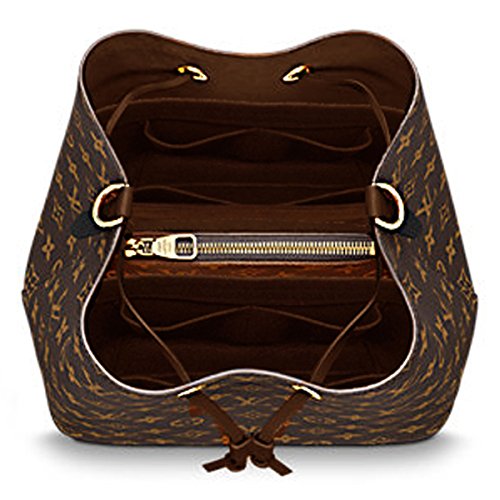 LEXSION Organizer,Bag Organizer,Insert purse organizer with 2 packs in one set fit LV NeoNoe Noé Series perfectly